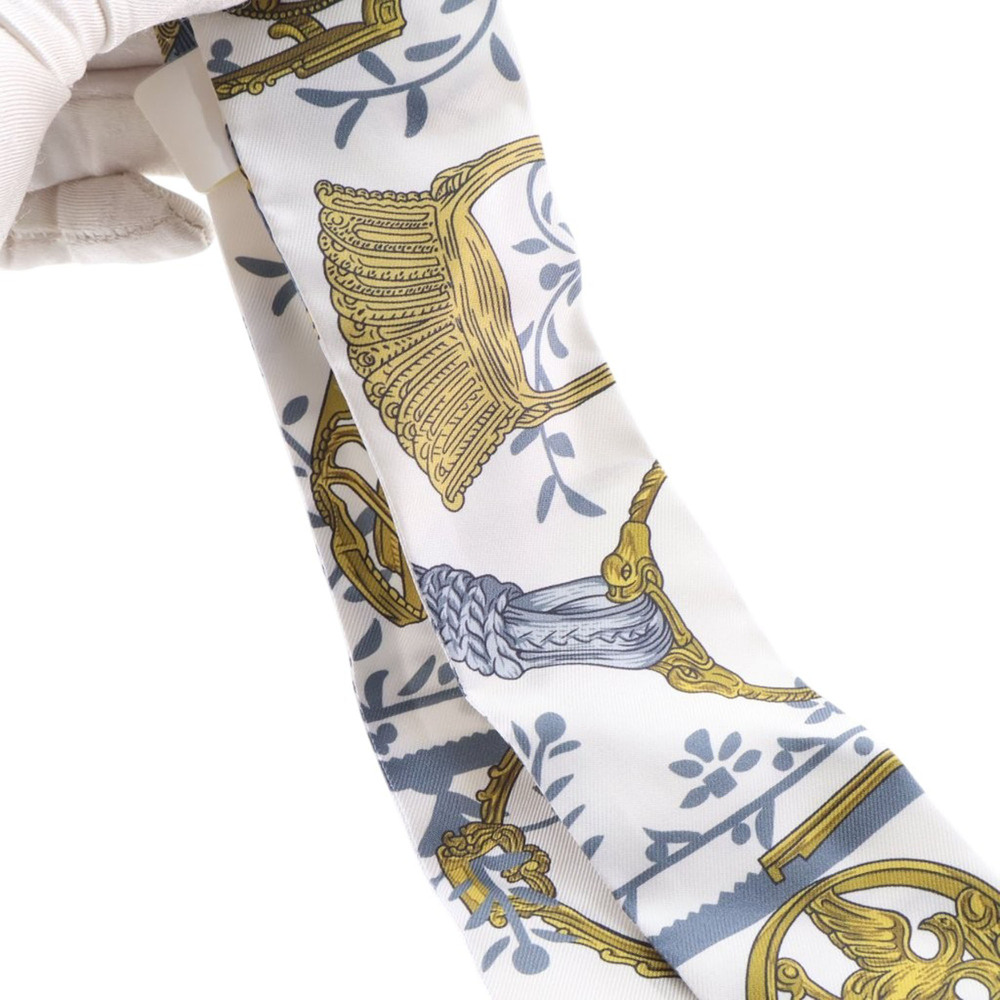 Pre-Loved Hermes Etriers Remix Silk Twilly Scarf - Picture 3 of 5